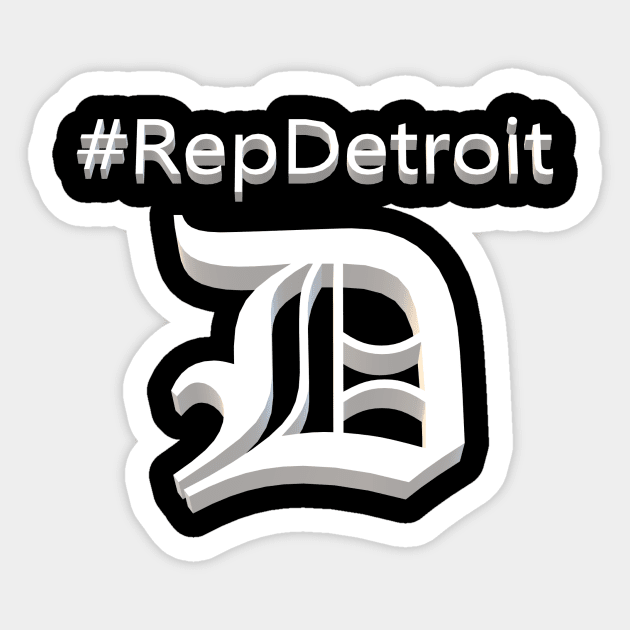 Represent Detriot Sticker by RedRiver
